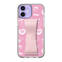 スリムプロテクションケース - STAND & RING RIBBON Sakura Pink［ エスターバニー - Pattern ］
