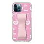 スリムプロテクションケース - STAND & RING RIBBON Sakura Pink［ エスターバニー - Pattern ］