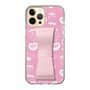 スリムプロテクションケース - STAND & RING RIBBON Sakura Pink［ エスターバニー - Pattern ］