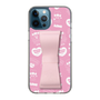 スリムプロテクションケース - STAND & RING RIBBON Sakura Pink［ エスターバニー - Pattern ］
