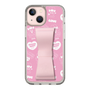 スリムプロテクションケース - STAND & RING RIBBON Sakura Pink［ エスターバニー - Pattern ］