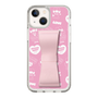 スリムプロテクションケース - STAND & RING RIBBON Sakura Pink［ エスターバニー - Pattern ］