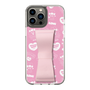 スリムプロテクションケース - STAND & RING RIBBON Sakura Pink［ エスターバニー - Pattern ］