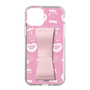 スリムプロテクションケース - STAND & RING RIBBON Sakura Pink［ エスターバニー - Pattern ］