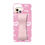 スリムプロテクションケース - STAND & RING RIBBON Sakura Pink［ エスターバニー - Pattern ］