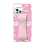 スリムプロテクションケース - STAND & RING RIBBON Sakura Pink［ エスターバニー - Pattern ］