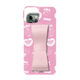スリムプロテクションケース - STAND & RING RIBBON Sakura Pink［ エスターバニー - Pattern ］