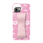 スリムプロテクションケース - STAND & RING RIBBON Sakura Pink［ エスターバニー - Pattern ］