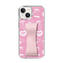 スリムプロテクションケース - STAND & RING RIBBON Sakura Pink［ エスターバニー - Pattern ］