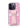 スリムプロテクションケース - STAND & RING RIBBON Sakura Pink［ エスターバニー - Pattern ］