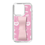 スリムプロテクションケース - STAND & RING RIBBON Sakura Pink［ エスターバニー - Pattern ］