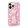 スリムプロテクションケース - STAND & RING RIBBON Sakura Pink［ エスターバニー - Pattern ］