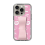 スリムプロテクションケース - STAND & RING RIBBON Sakura Pink［ エスターバニー - Pattern ］
