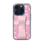 スリムプロテクションケース - STAND & RING RIBBON Sakura Pink［ エスターバニー - Pattern ］