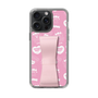 スリムプロテクションケース - STAND & RING RIBBON Sakura Pink［ エスターバニー - Pattern ］