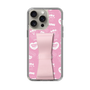 スリムプロテクションケース - STAND & RING RIBBON Sakura Pink［ エスターバニー - Pattern ］