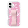 スリムプロテクションケース - STAND & RING RIBBON Sakura Pink［ エスターバニー - Pattern ］