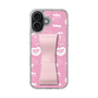 スリムプロテクションケース - STAND & RING RIBBON Sakura Pink［ エスターバニー - Pattern ］