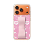 スリムプロテクションケース - STAND & RING RIBBON Sakura Pink［ エスターバニー - Pattern ］