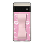 スリムプロテクションケース - STAND & RING RIBBON Sakura Pink［ エスターバニー - Pattern ］