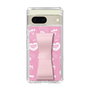 スリムプロテクションケース - STAND & RING RIBBON Sakura Pink［ エスターバニー - Pattern ］