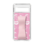 スリムプロテクションケース - STAND & RING RIBBON Sakura Pink［ エスターバニー - Pattern ］