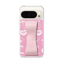 スリムプロテクションケース - STAND & RING RIBBON Sakura Pink［ エスターバニー - Pattern ］