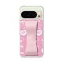 スリムプロテクションケース - STAND & RING RIBBON Sakura Pink［ エスターバニー - Pattern ］