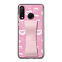 スリムプロテクションケース - STAND & RING RIBBON Sakura Pink［ エスターバニー - Pattern ］