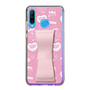 スリムプロテクションケース - STAND & RING RIBBON Sakura Pink［ エスターバニー - Pattern ］