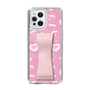 スリムプロテクションケース - STAND & RING RIBBON Sakura Pink［ エスターバニー - Pattern ］