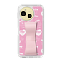 スリムプロテクションケース - STAND & RING RIBBON Sakura Pink［ エスターバニー - Pattern ］
