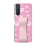 スリムプロテクションケース - STAND & RING RIBBON Sakura Pink［ エスターバニー - Pattern ］