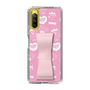 スリムプロテクションケース - STAND & RING RIBBON Sakura Pink［ エスターバニー - Pattern ］