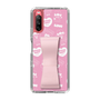 スリムプロテクションケース - STAND & RING RIBBON Sakura Pink［ エスターバニー - Pattern ］