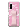 スリムプロテクションケース - STAND & RING RIBBON Sakura Pink［ エスターバニー - Pattern ］