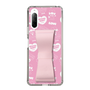 スリムプロテクションケース - STAND & RING RIBBON Sakura Pink［ エスターバニー - Pattern ］