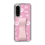 スリムプロテクションケース - STAND & RING RIBBON Sakura Pink［ エスターバニー - Pattern ］