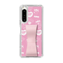 スリムプロテクションケース - STAND & RING RIBBON Sakura Pink［ エスターバニー - Pattern ］