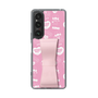 スリムプロテクションケース - STAND & RING RIBBON Sakura Pink［ エスターバニー - Pattern ］