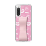 スリムプロテクションケース - STAND & RING RIBBON Sakura Pink［ エスターバニー - Pattern ］
