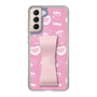 スリムプロテクションケース - STAND & RING RIBBON Sakura Pink［ エスターバニー - Pattern ］