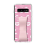 スリムプロテクションケース - STAND & RING RIBBON Sakura Pink［ エスターバニー - Pattern ］