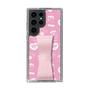 スリムプロテクションケース - STAND & RING RIBBON Sakura Pink［ エスターバニー - Pattern ］
