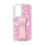 スリムプロテクションケース - STAND & RING RIBBON Sakura Pink［ エスターバニー - Pattern ］