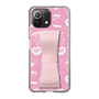 スリムプロテクションケース - STAND & RING RIBBON Sakura Pink［ エスターバニー - Pattern ］