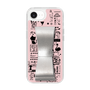 スリムプロテクションケース - STAND & RING RIBBON Silver［ 内藤ルネ - RUNE Girl Retro & Modern - Pink ］