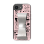 スリムプロテクションケース - STAND & RING RIBBON Silver［ 内藤ルネ - RUNE Girl Retro & Modern - Pink ］