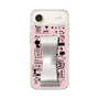 スリムプロテクションケース - STAND & RING RIBBON Silver［ 内藤ルネ - RUNE Girl Retro & Modern - Pink ］