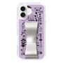 スリムプロテクションケース - STAND & RING RIBBON Silver［ 内藤ルネ - RUNE Girl Retro & Modern - Purple ］